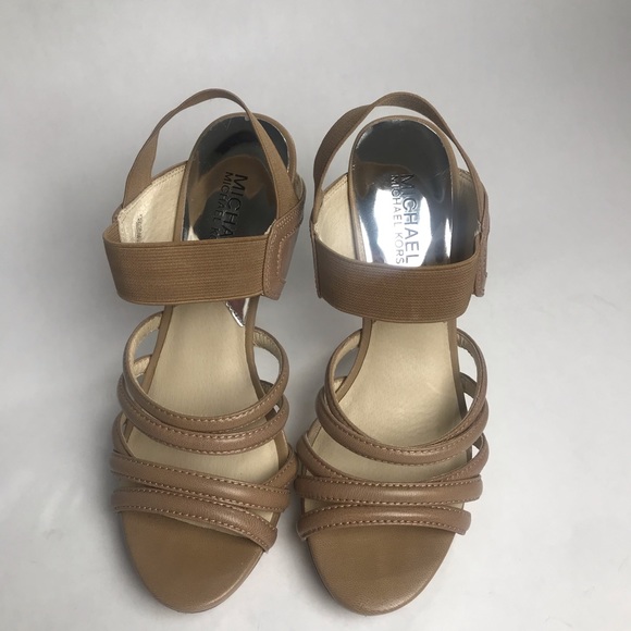 Michael Kors Shoes - MICHAEL KORS Brown Ankle Strap Heels  7